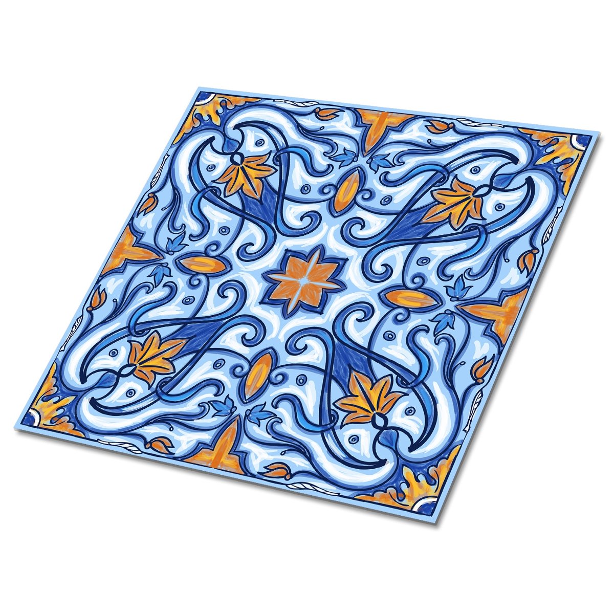 Płytka PCV samoprzylepna 30x30 Tradycyjny ornament, Dywanomat