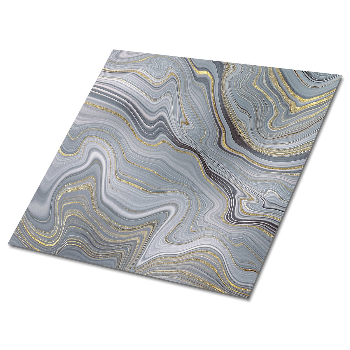 Samoprzylepne panele PCV 30x30 cm Marmurowe fale, Dywanomat