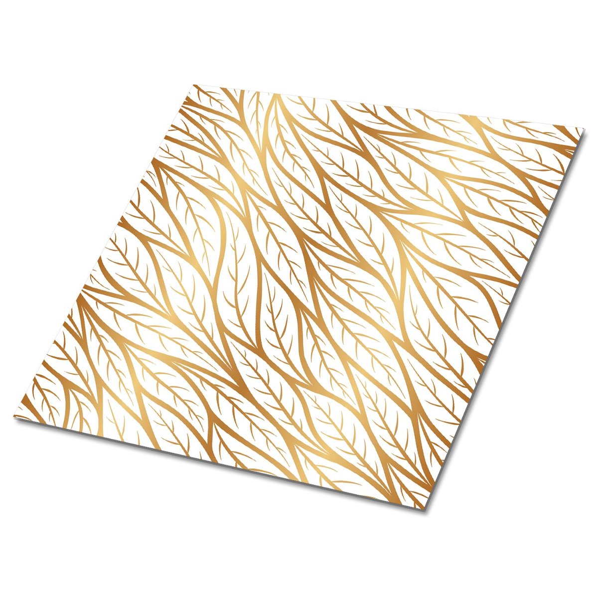 Panel winylowy samoprzylepny 30x30 cm Złote liście, Dywanomat