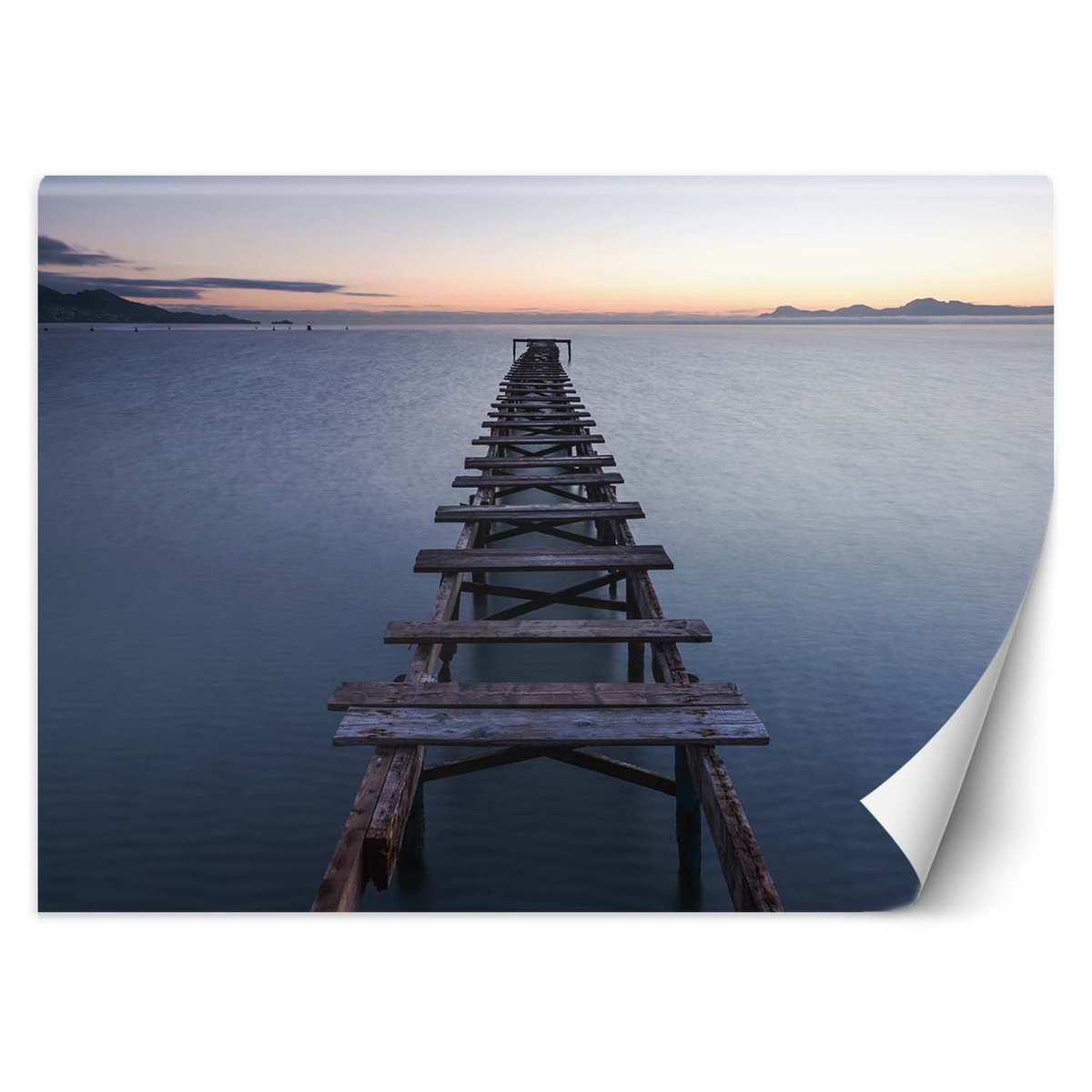 Fototapeta, Jezioro z pomostem (Rozmiar 150x105)
