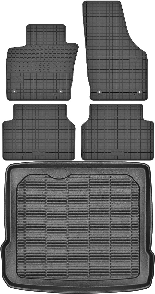 Audi Q3 Crossover od 2011-2018r. Bagażnik MAX-DYWANIK 910120 + Dywaniki MOTOHOBBY 170106