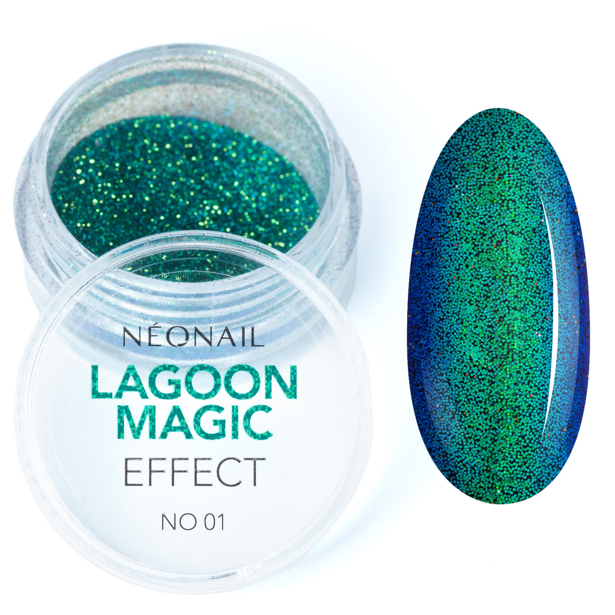 Neonail - Pyłek do paznokci Lagoon Magic Effect 01 2g