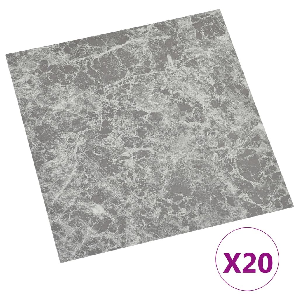 vidaXL Samoprzylepne panele podłogowe, 20 szt., PVC, 1,86 m, beton