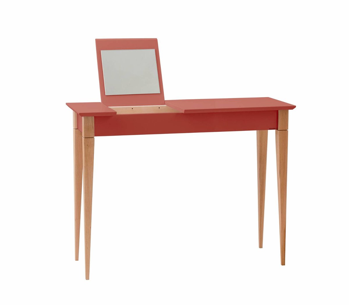 Toaletka MIMO z Lusterkiem 105x35cm Ciemny Koralowy