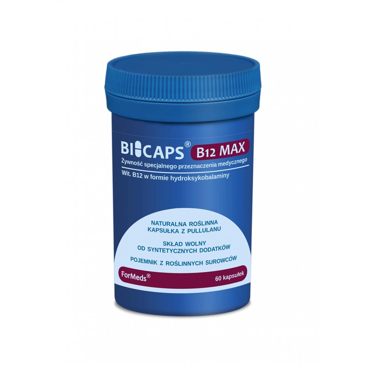 ForMEDS BICAPS Witamina B12 MAX 1000 mcg Hydroksykobalamina (60 kaps) fms-106