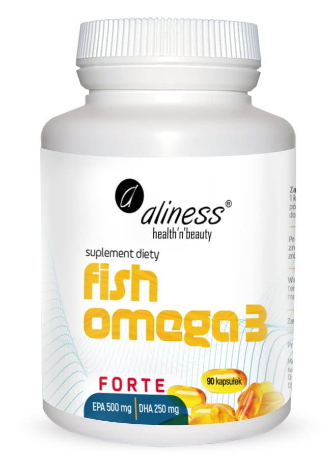 Aliness Fish Omega 3 FORTE (Olej z sardeli europejskiej) 90 Kapsułek