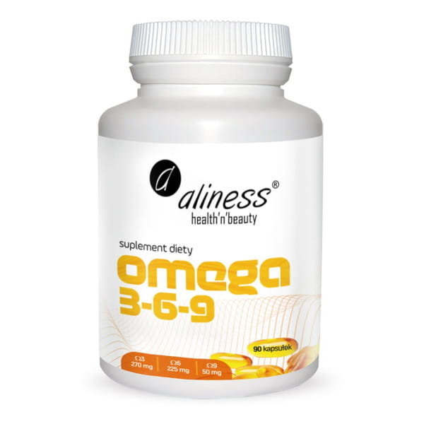 Aliness Omega 3-6-9 (Mieszanka naturalnych olejów) 90 Kapsułek