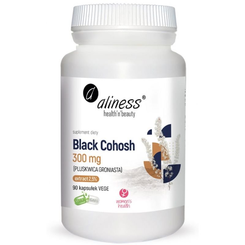 MEDICALINE Aliness Black Cohosh 300 mg Pluskwica Groniasta x 90 kaps