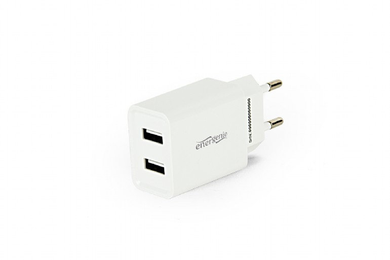 Energenie Ładowarka  EG-U2C2A-03-W 2x USB-A 2.1 A EG-U2C2A-03-W EG-U2C2A-03-W