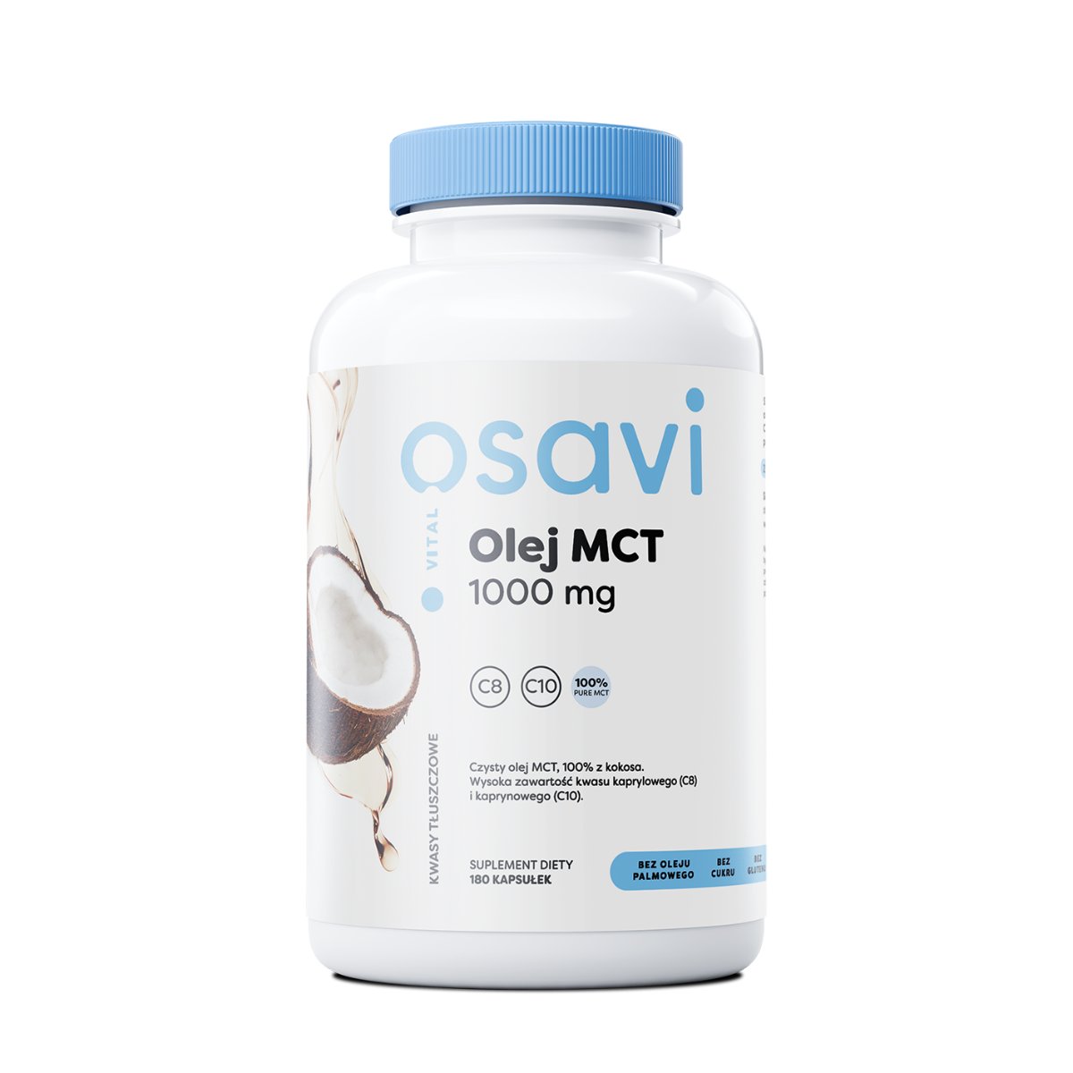 Osavi - Olej MCT, 1000mg, 180 kapsułek miękkich