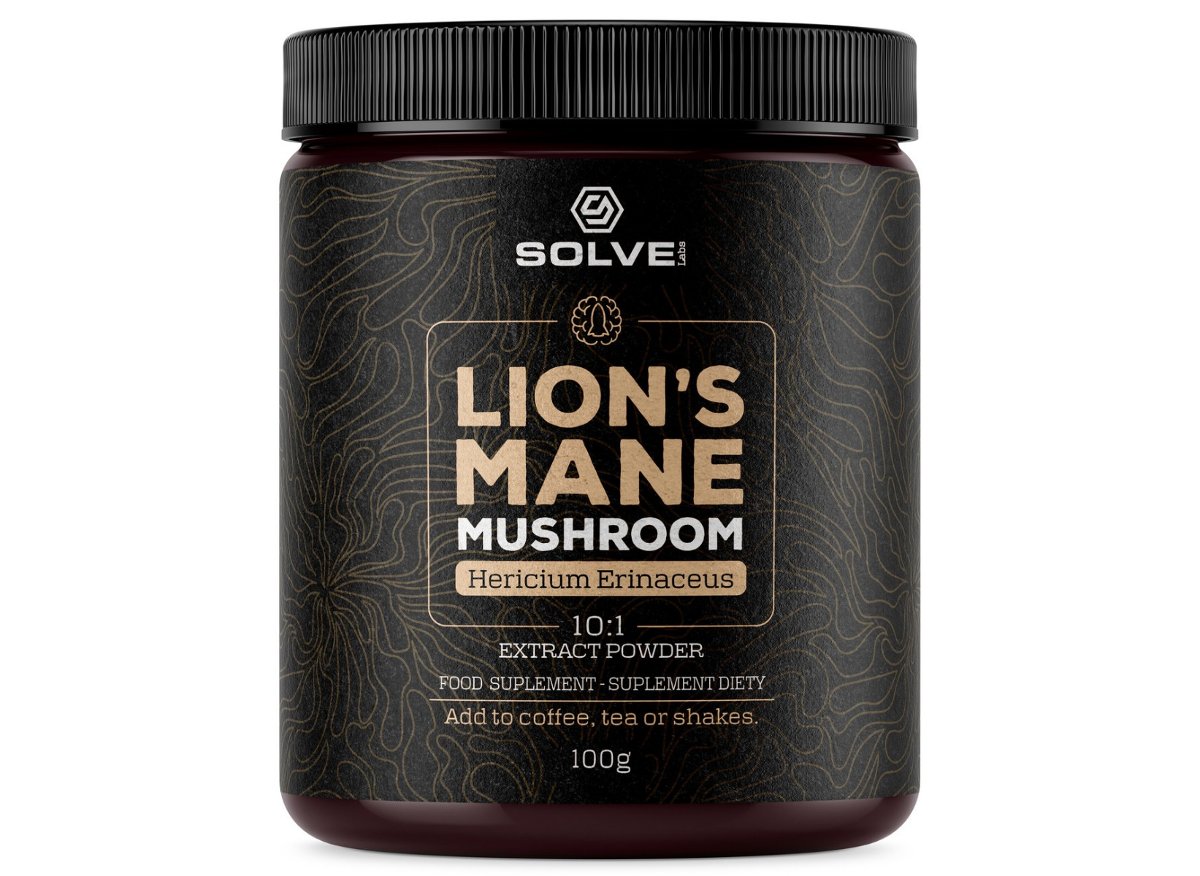 SOLVE Soplówka jeżowata 10:1 Lions Mane 100g SOLVE lio-man-100g