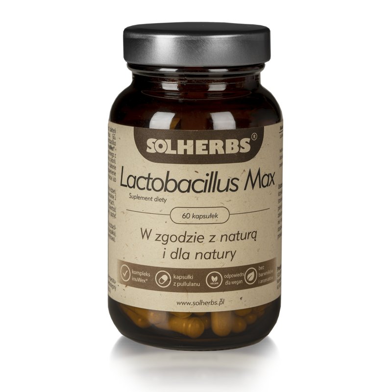LACTOBACILLUS MAX 60 KAPSUŁEK - SOLHERBS 5908224731104