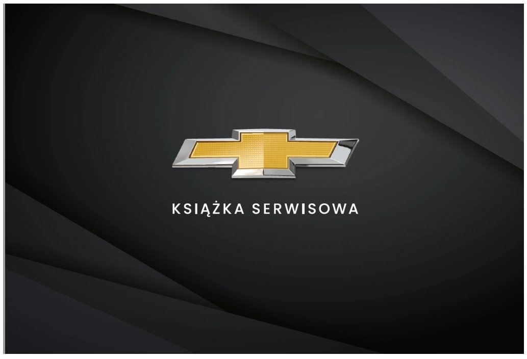 CHEVROLET książka serwisowa PREMIUM 16 przeglądów