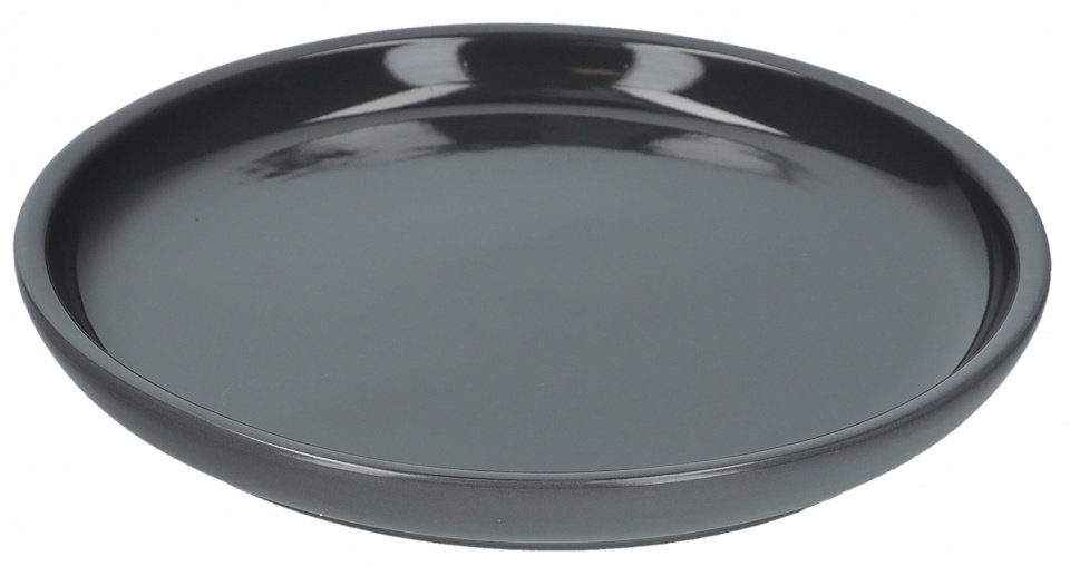 talerz obiadowy 20 cm ceramiczny szary
