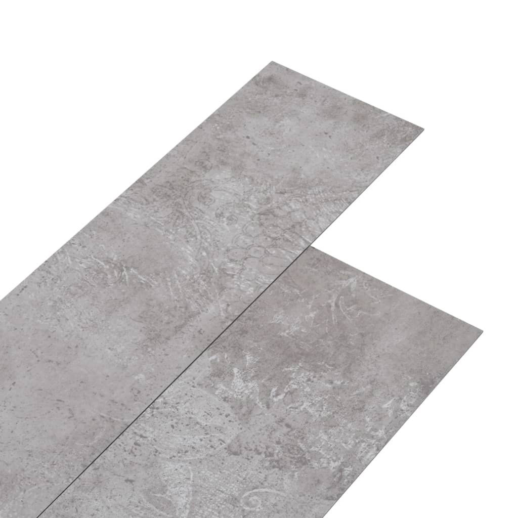 vidaXL Samoprzylepne panele podłogowe, PVC, 5,21 m, 2 mm, szare vidaXL
