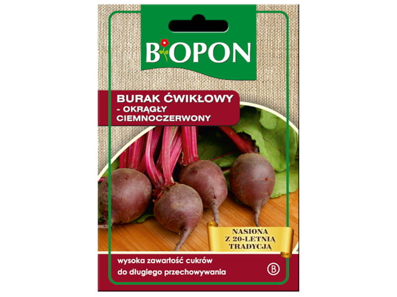 BIOPON Nasiona burak ćwikłowy okrągły ciemnoczerwony 1425