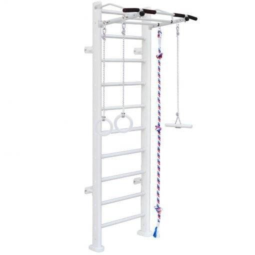 Wallbarz Drabinka gimnastyczna drewniana Adler biała 19396