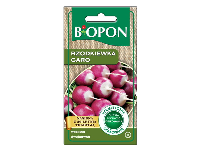 BIOPON Rzodkiewka wczesna dwubarwna Caro - nasiona 402291