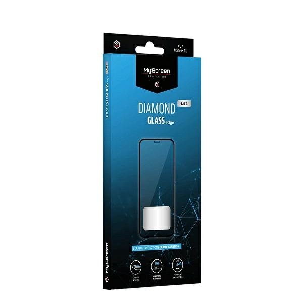 MyScreen PROTECTOR Szkło hartowane Diamond Glass Lite Edge Full Glue do Realme 8/8s 5G Czarny