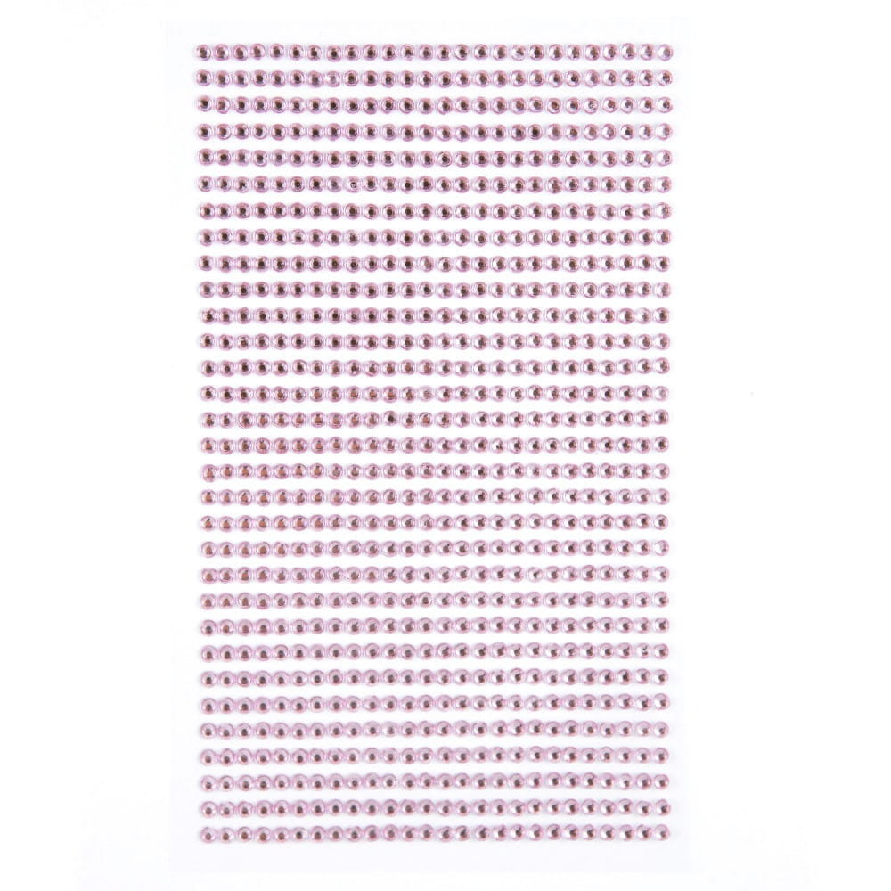 Dalprint Kryształki samoprzylepne DPCRAFT 3mm, 806 szt. - light pink AA144DLP