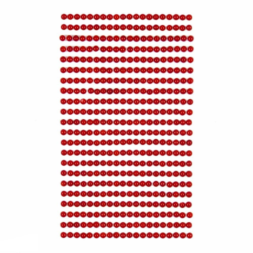 Perełki Samoprzylepne 4 Mm 440 Szt. Red Dalprint