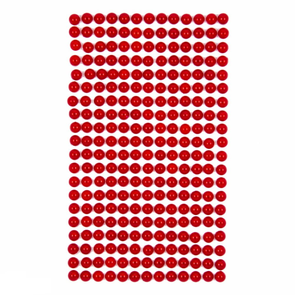 Perełki Samoprzylepne 6 Mm 260 Szt. Red Dalprint