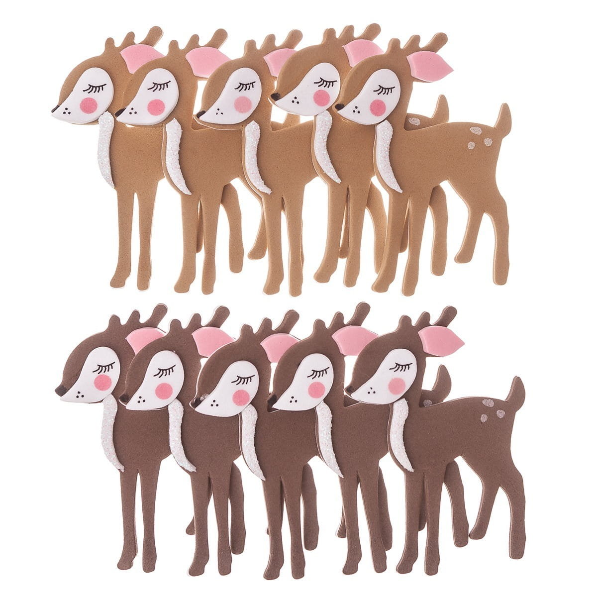 Naklejki 3D Z Pianki Jelonek Bambi 10Szt Dalrpint