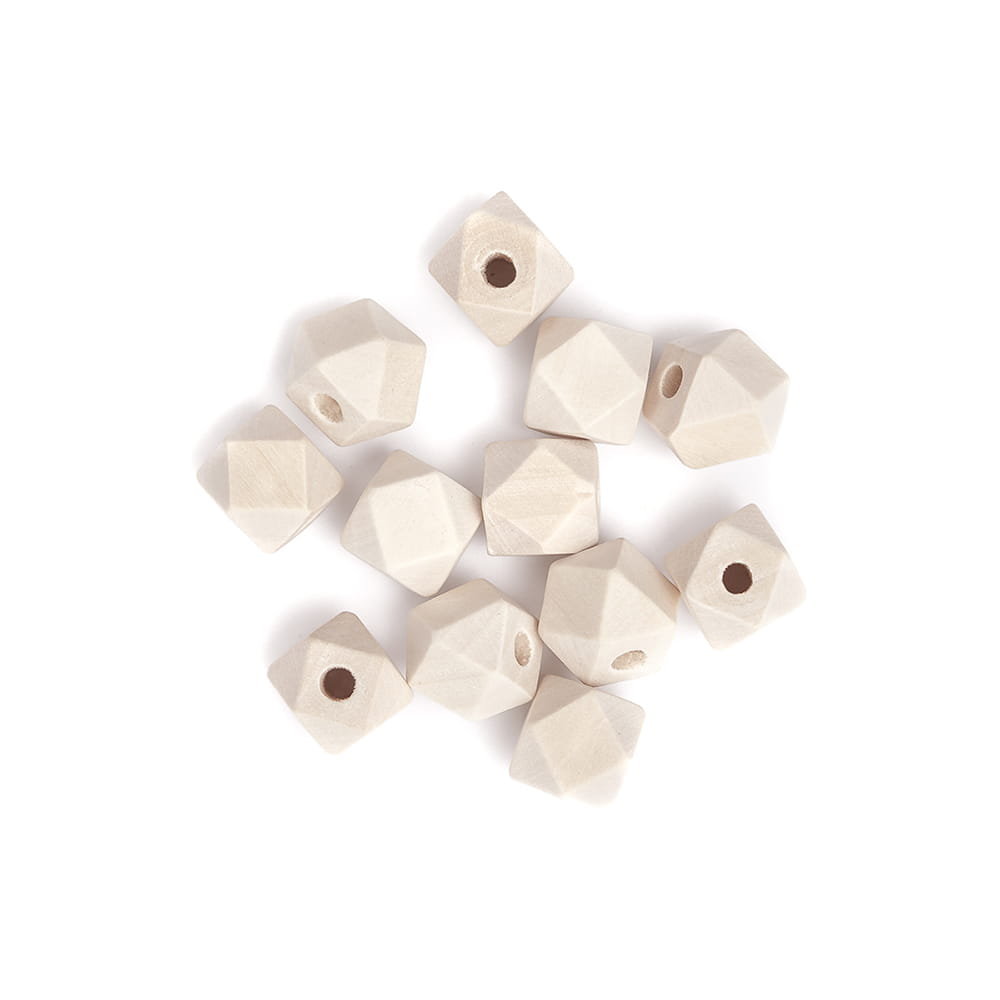 Koraliki Drewniane Do Makram Geometryczne 12Mm 12Szt Dalprint