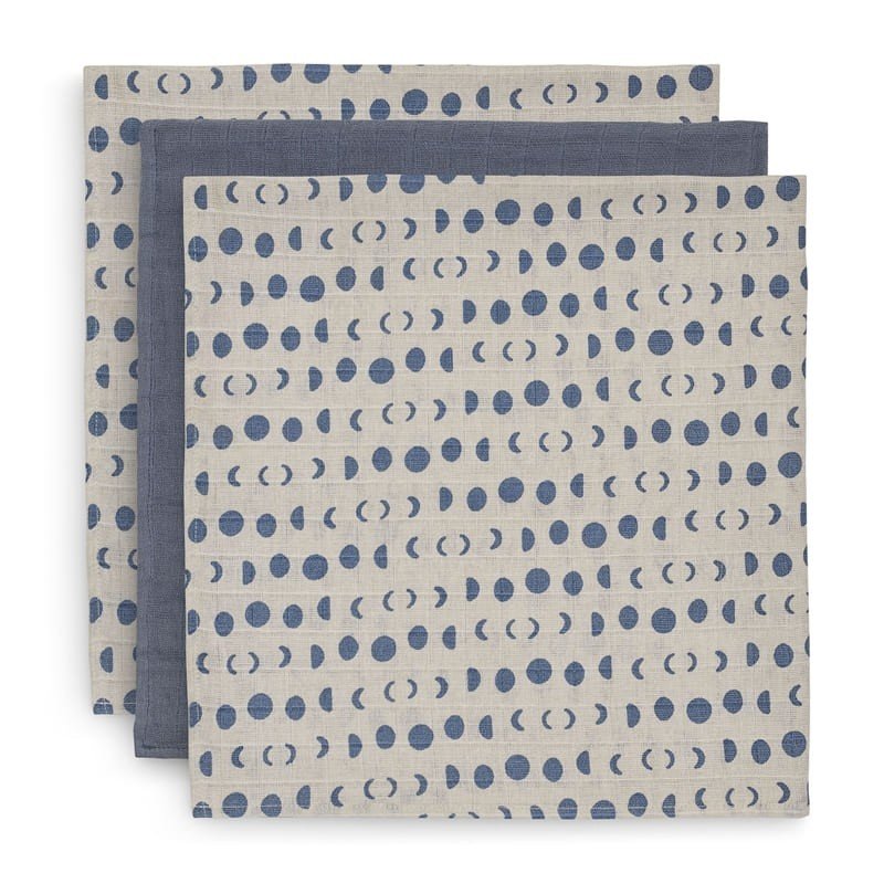 Jollein, Hydrophilic, Pieluszki niemowlęce Moonlight, 70x70 cm, 3 szt.