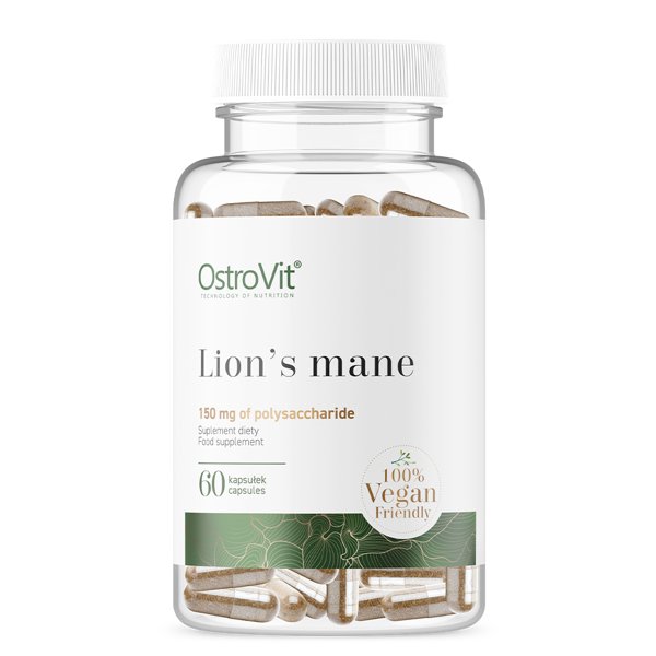 Ostrovit Lion''s Mane (Soplówka Jeżowata) 60 Kapsułek Vegan