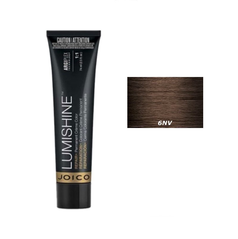 Joico Lumishine Permanent Creme | Trwała farba do włosów - kolor 6NV naturalny opalizujący ciemny blond 74ml