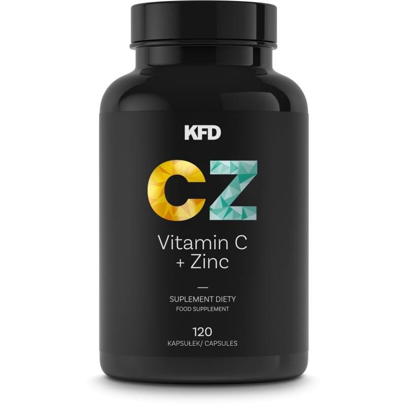 KFD VITAMIN C + CYNK – 120 KAPS wsparcie odporności