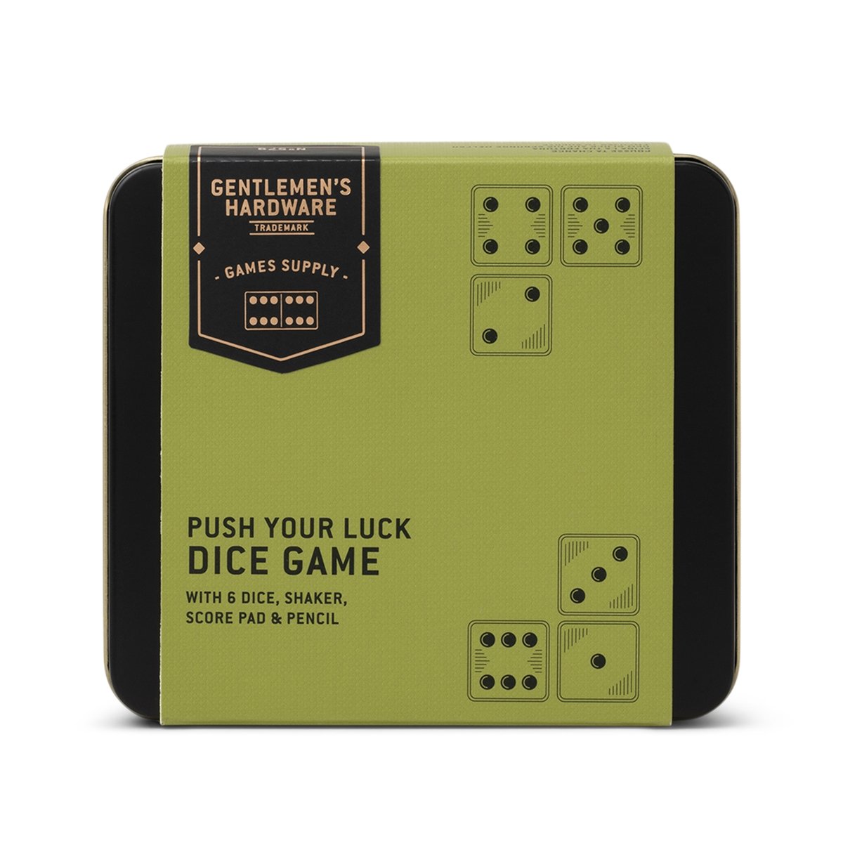 Gra w kości w puszce Push Your Luck Gentlemens Hardware