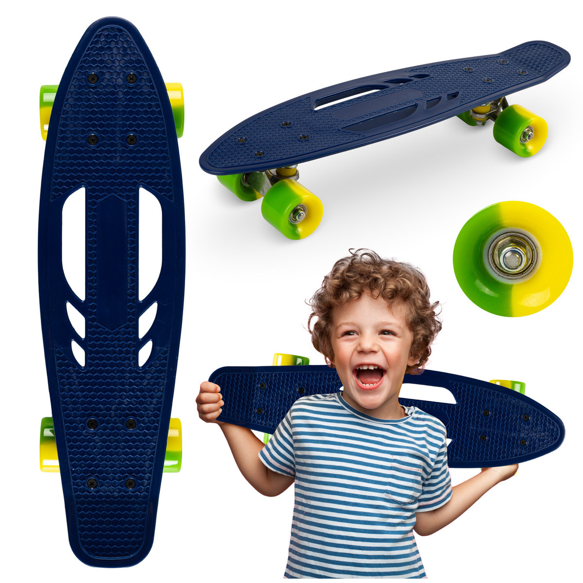 Qkids Designerska deskorolka - fiszka 2Y43BO 2Y43BO SAM  ONE SIZE