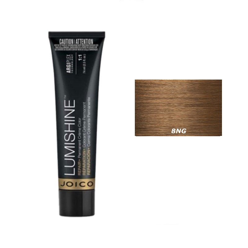Joico Lumishine Permanent Creme | Trwała farba do włosów - kolor 8NG naturalny złocisty blond 74ml