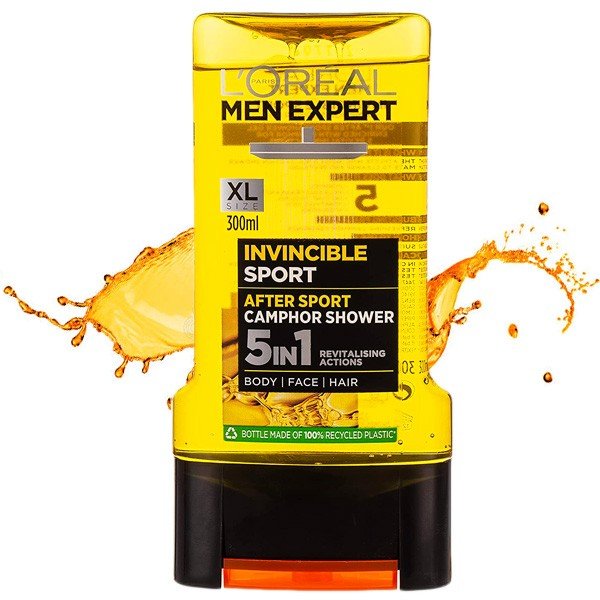 Фото - Гель для душу LOreal L´Oréal Paris Invincible Sport Men Expert 5 in 1 Żel pod prysznic 300ml (M 