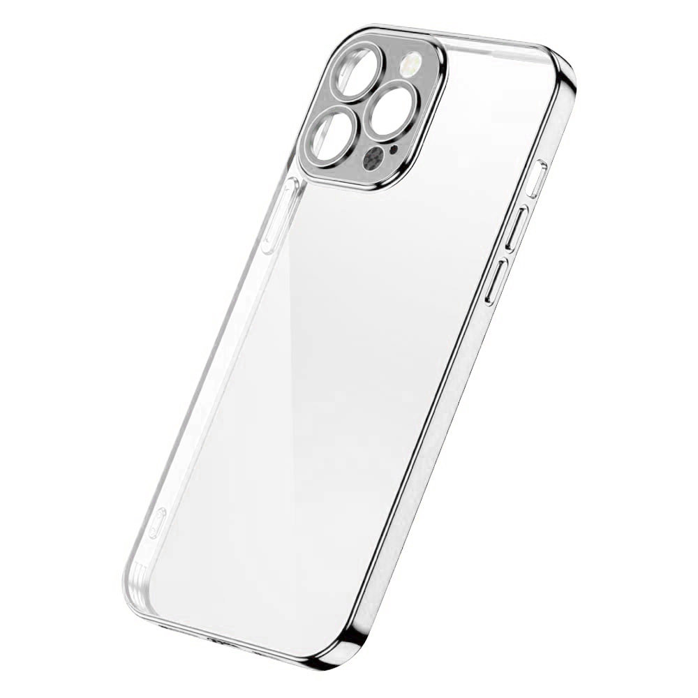Joyroom Chery Mirror Case etui pokrowiec do iPhone 13 Pro obudowa z metaliczną ramką srebrny (JR-BP908 silver) JR-BP908 silver