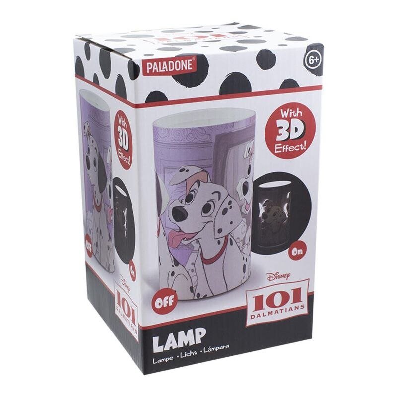 Lampka biurkowa Disney 101 Dalmatyńczyków z efektem 3D (wysokość: 19,8 cm)