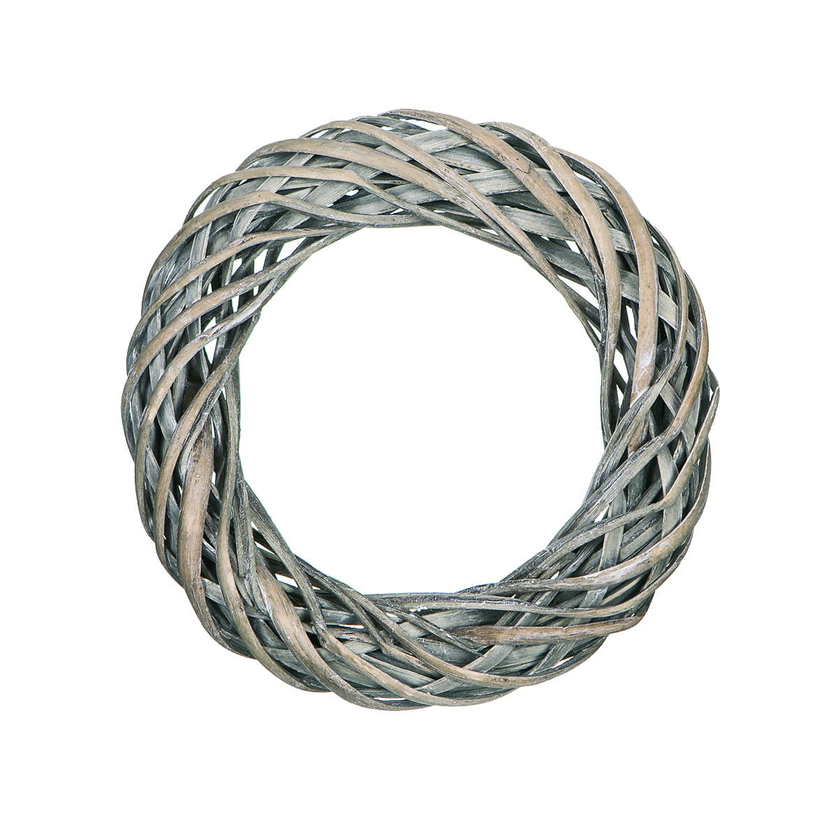 Wianek wiklinowy 25cm szary DPDN-033