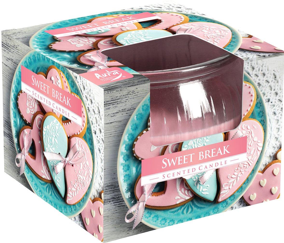 Bispol Świeca w szkle SN69-371 SWEET BREAK, 1 szt 5906927041636