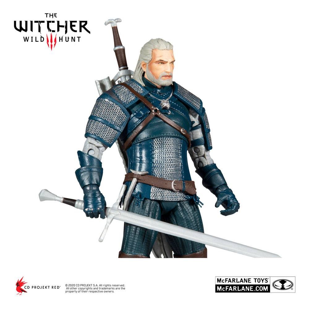 Figurka kolekcjonerska, Wiedźmin The Witcher Geralt of Rivia (Viper Armor: Teal Dye) 18 cm