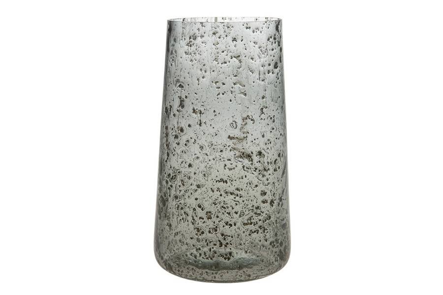 DecoHome Wazon szklany szary 13.5x25.5cm 40064-080