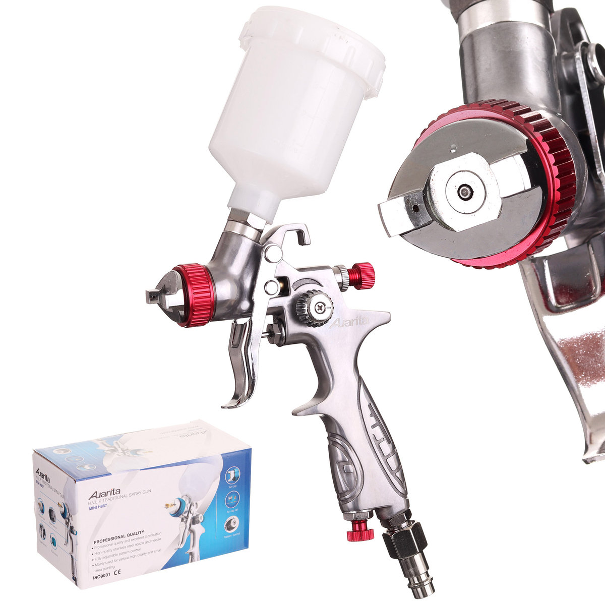 Pistolet lakierniczy AUARITA MINI HVLP H-887 Dysza 1,2mm