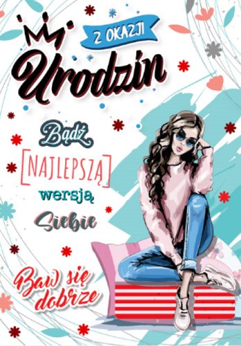 Kartka na Urodziny dla dziewczyny Bueno16