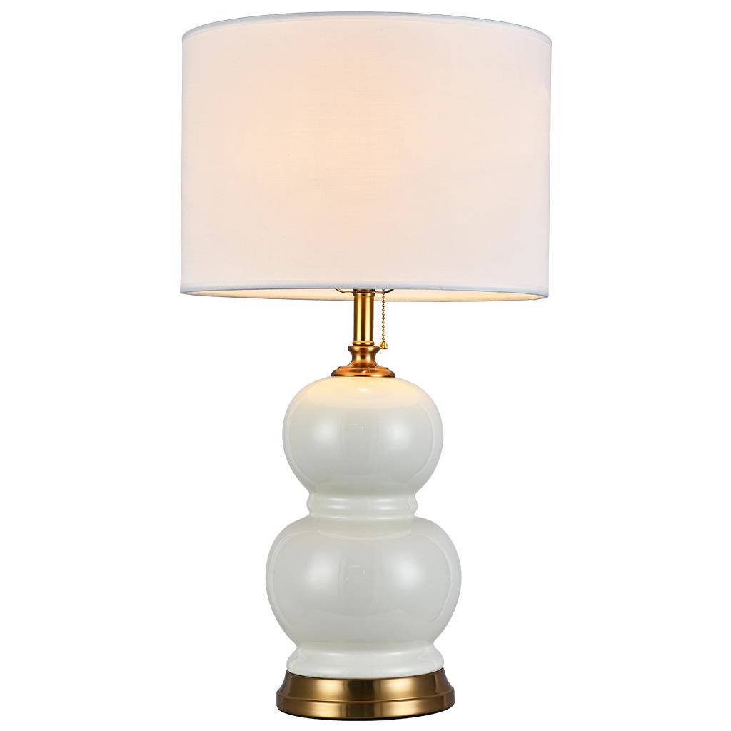 Lampa stołowa ceramiczna ISSA kremowa