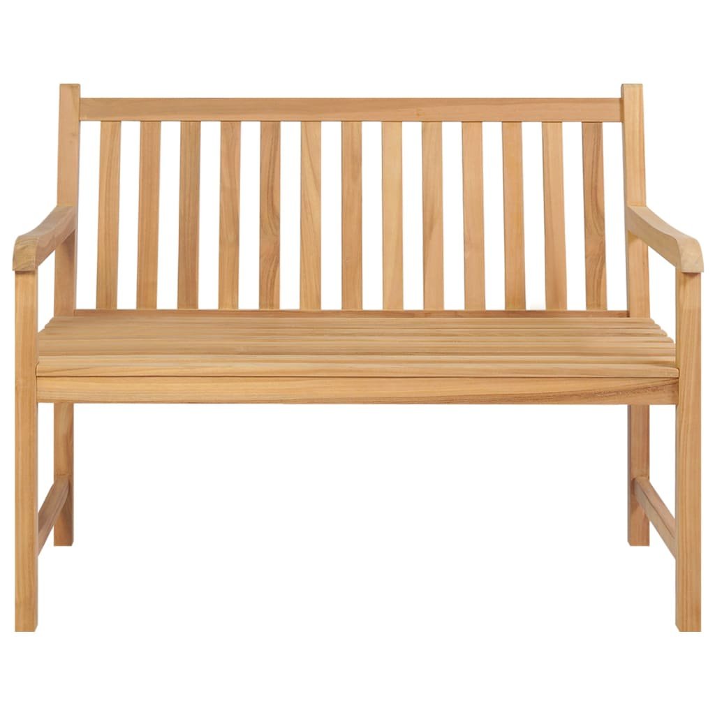 vidaXL Ławka ogrodowa, 114 cm, lite drewno tekowe 316622