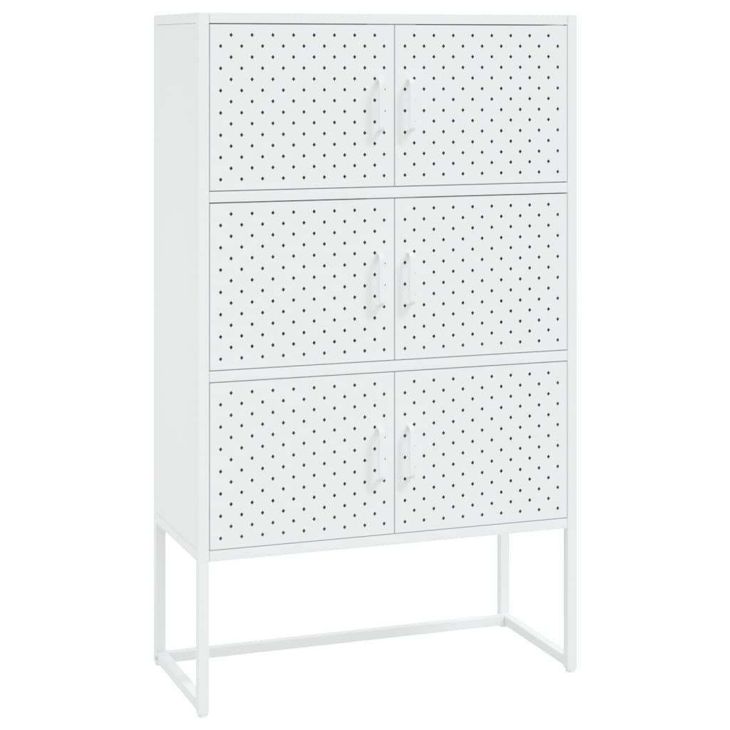 shumee Szafka biała 80x35x135 cm stal