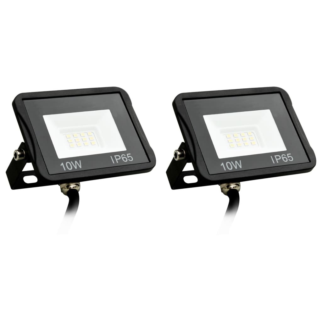 vidaXL Naświetlacz Reflektory LED 2 szt. 10 W zimne białe światło 149615