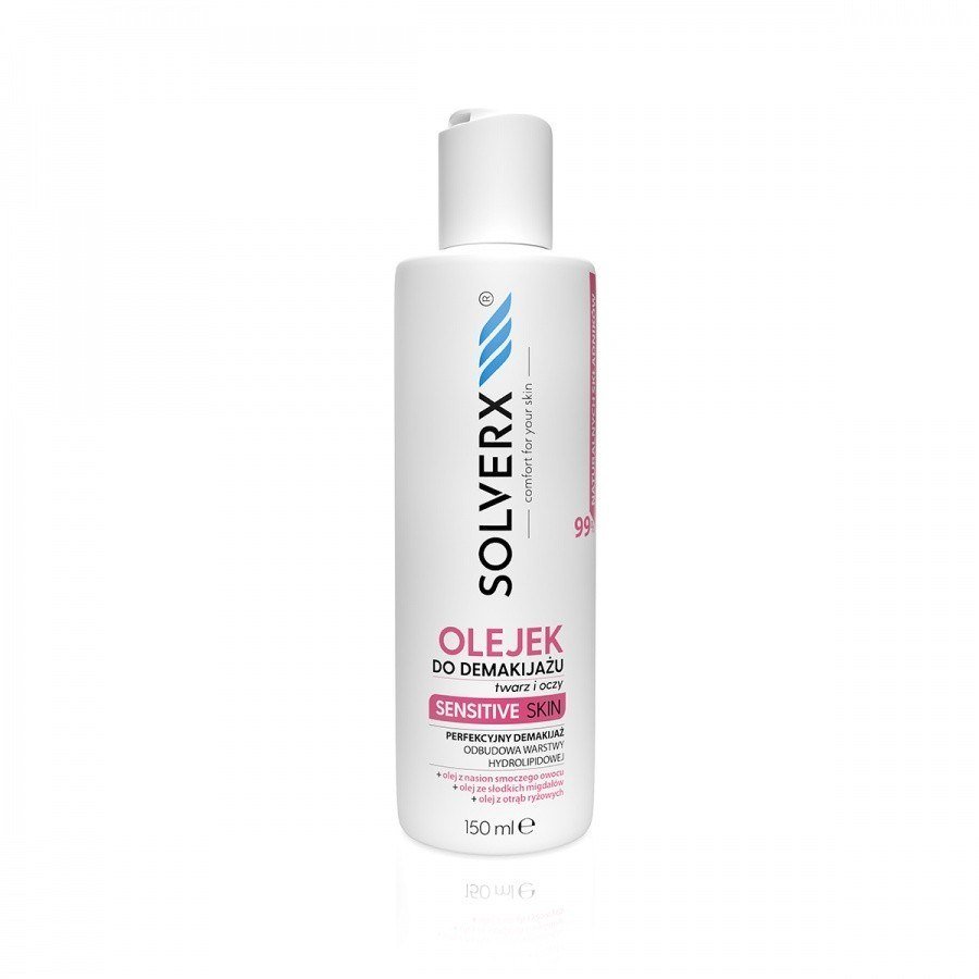 SOLVERX SOLVERX Sensitive Skin Olejek do demakijażu twarzy i oczu do cery wrażliwej 150ml