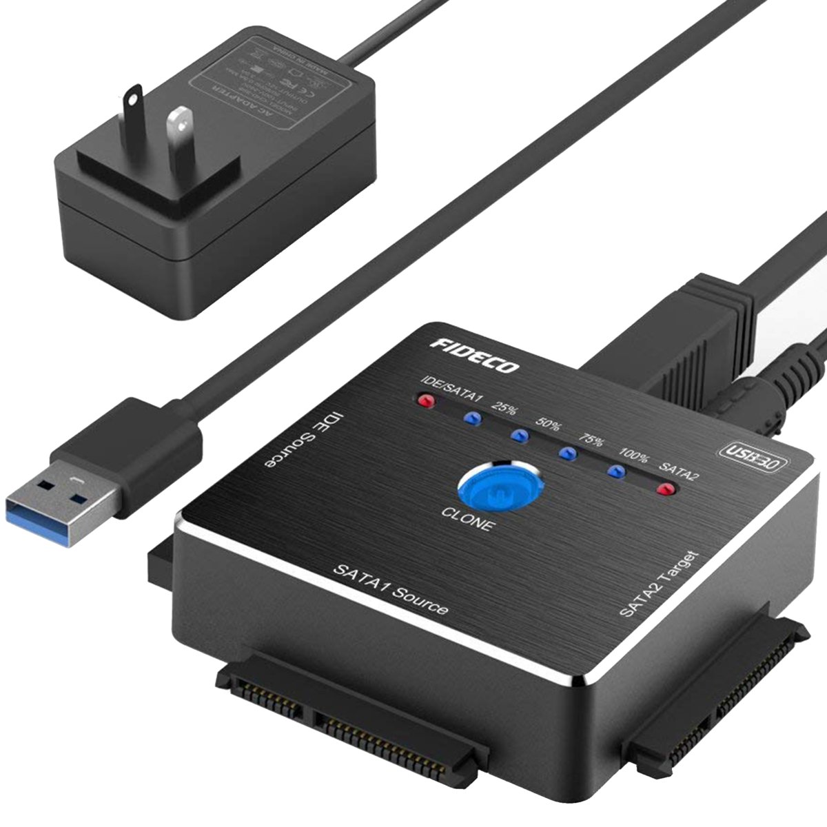 Fideco Mostek Usb Sata Iii Ide Hdd Ssd Klonowanie Dysków